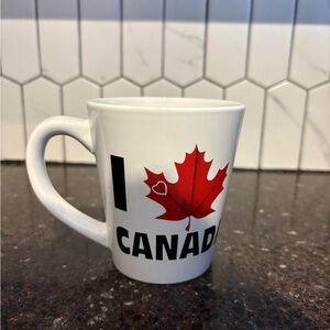 I love Canada White and Red Mug- 4” tall
